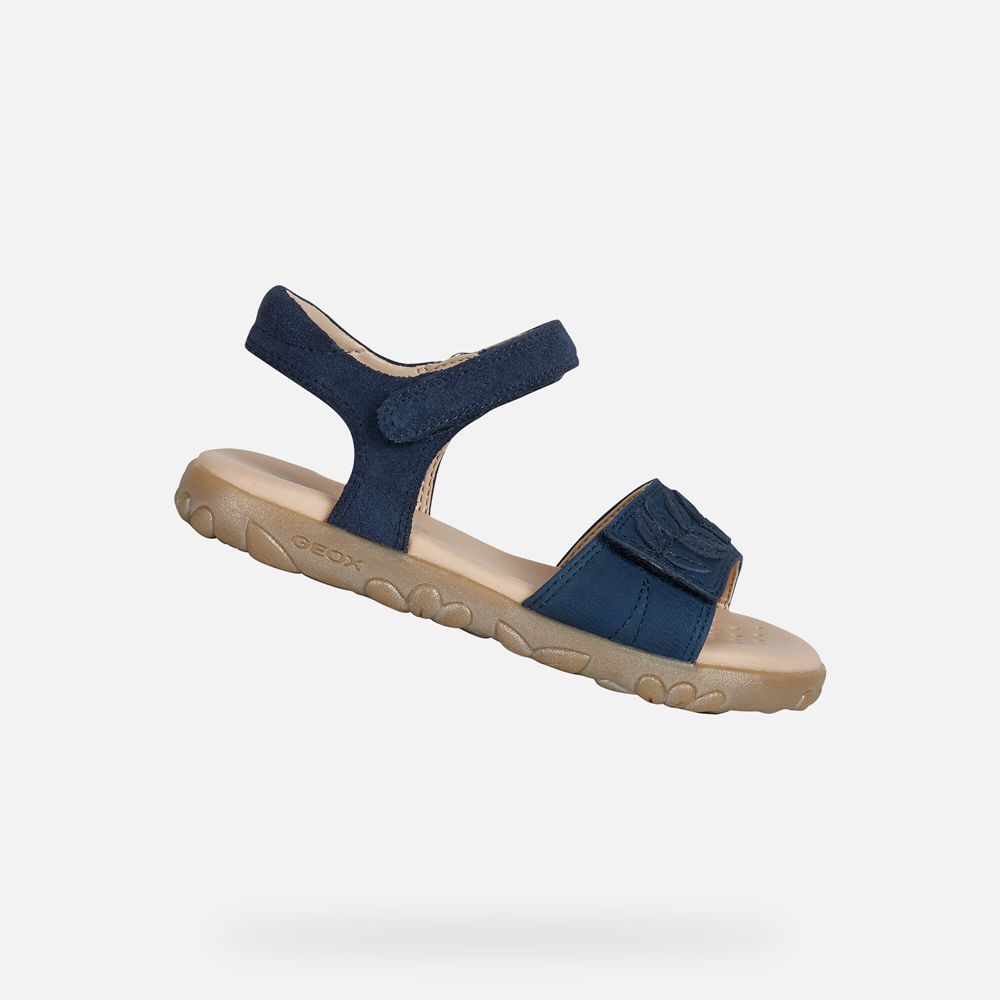 Geox Sandals Navy Haiti - Geox Girls Shoes - ZRSGWT640